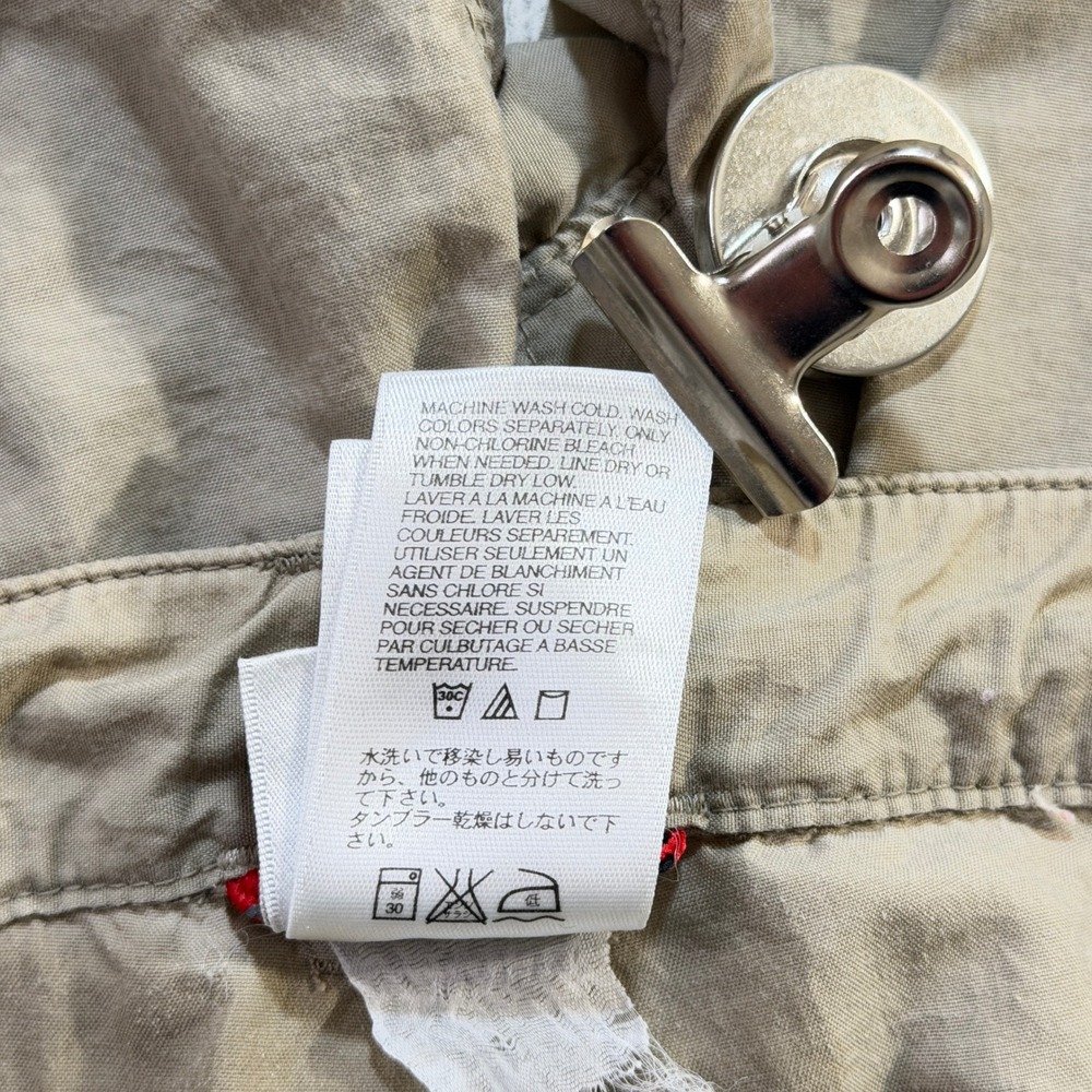 North Face Cargo‎ Capri Pants Womens L Beige Tan Hiking Outdoor Utility - Picture 5 of 12